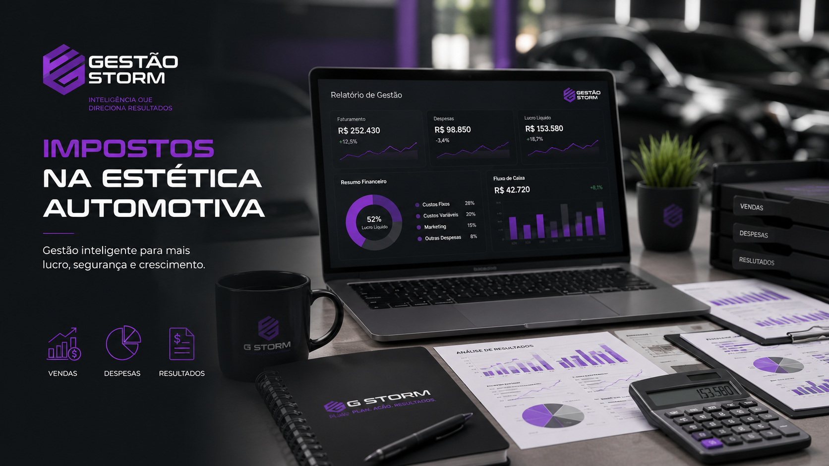 Impostos na estética automotiva: como organizar dados sem transformar o ERP em contador