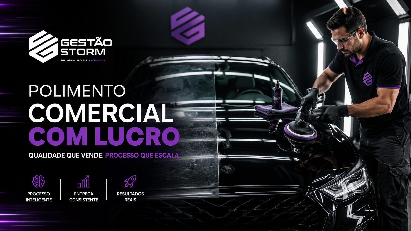 Polimento comercial com lucro: como criar um serviço rápido sem vender uma promessa impossível