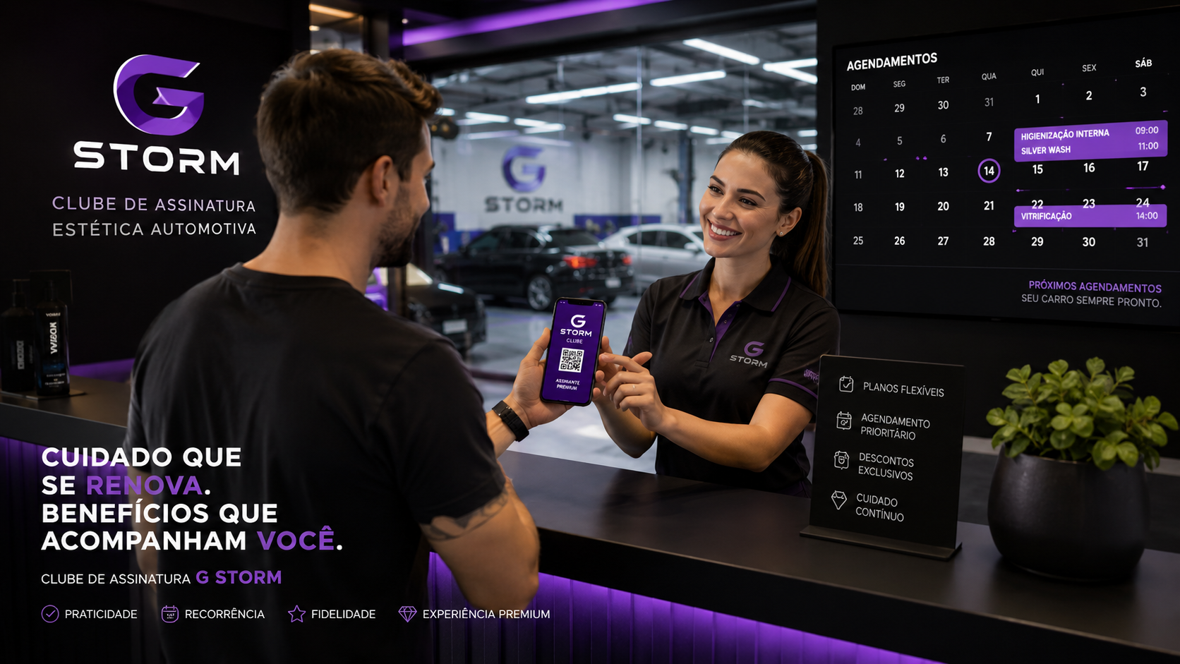 Clube de assinatura para estética automotiva: receita previsível sem destruir a agenda
