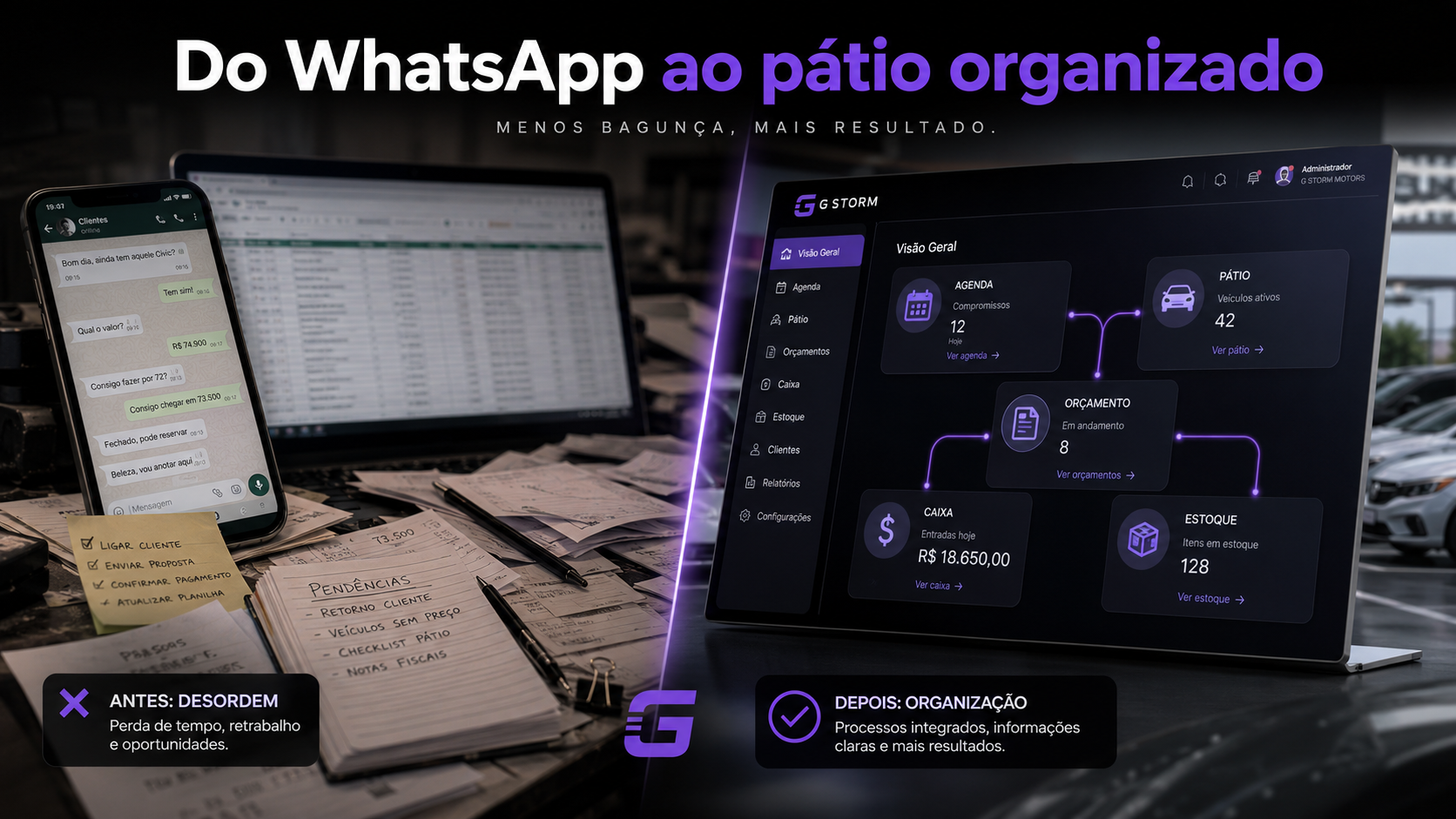 Da conversa no WhatsApp ao pátio organizado: por que a estética precisa de um ERP vertical